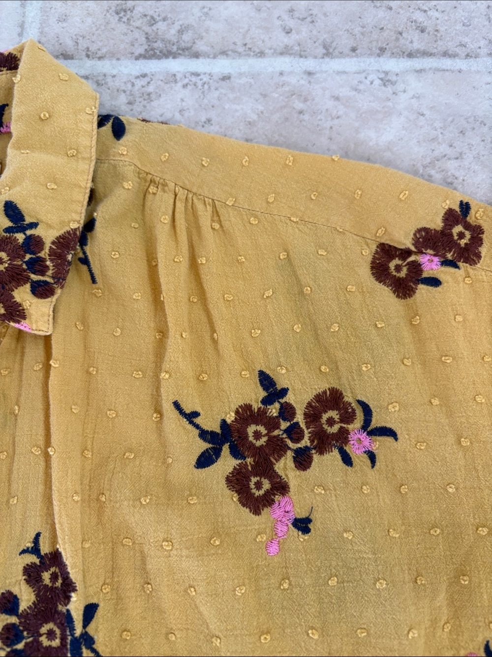 Madewell Hilltop Embroidered Blouse